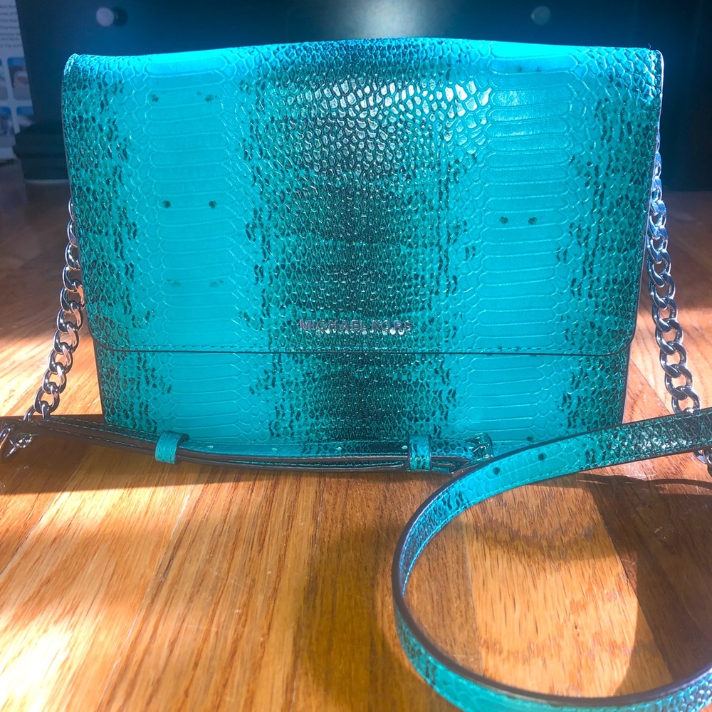 MK crossbody bag in animal print